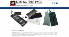 Desktop Screenshot of krishnaprintpack.com