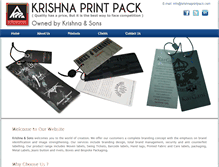 Tablet Screenshot of krishnaprintpack.com